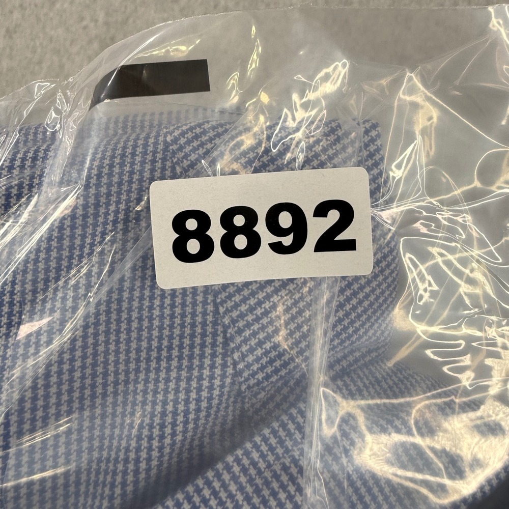 Psycho Bunny Shirt Mens Medium Blue Houndstooth Button Down Preppy Pima Cotton - Picture 13 of 13